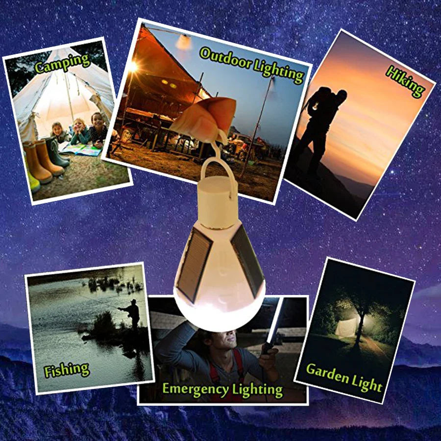 LumaGlow Solar LED Lampe | Tragbar & Wasserdicht | Notlicht & Outdoor