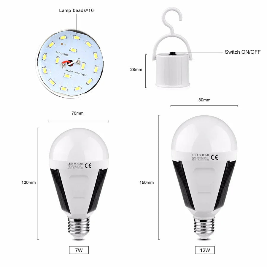 LumaVolt Pro | Multifunktions LED Lampe | Solar & Netzbetrieb | Wasserdicht & Tragbar