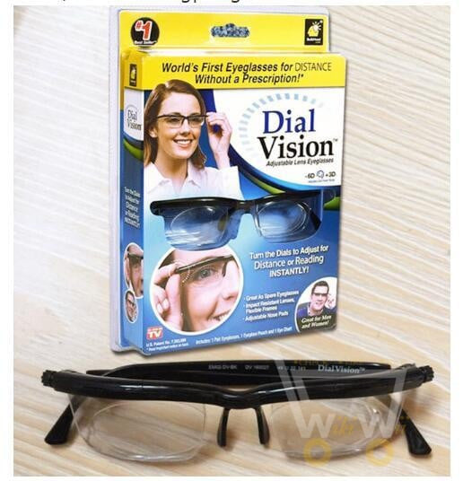 FlexView 3D | Einstellbare Lesebrille | Für Nah- & Fernsicht | Transparent-Schwarz