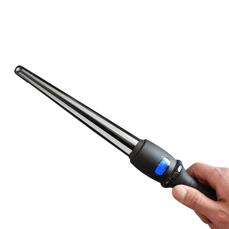 Curvella Pro Lockenstyler | Konischer Keramik-Lockenstab für Wellen & Volumen | Temperaturregelung & LED-Anzeige