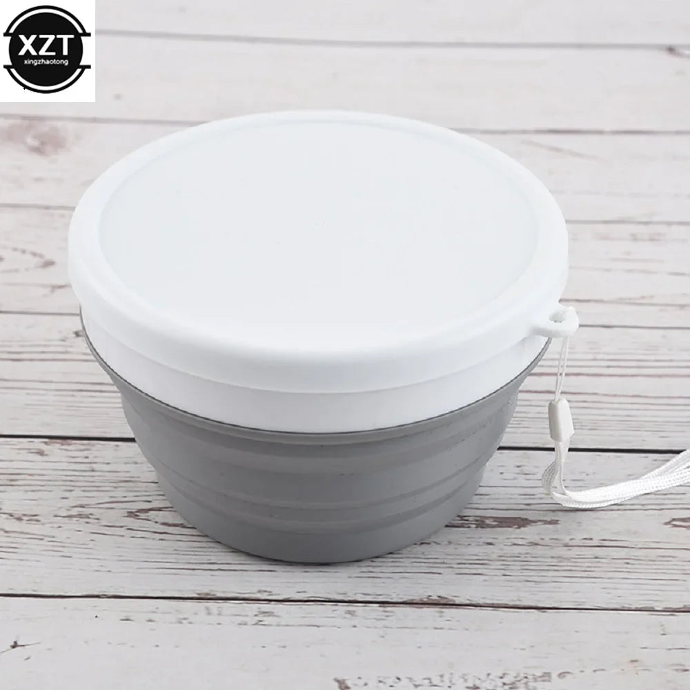 FlexiBowl | Faltbare Silikonschüssel | Mit Deckel & Platzsparend | Für Reisen Camping