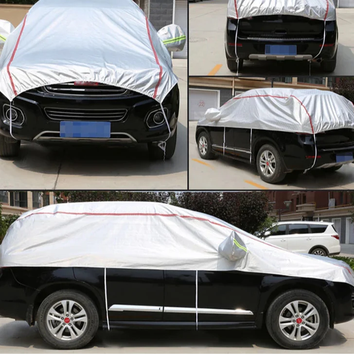 Velvora StormShield | Autoabdeckung Ganzjahres | UV- & Regenschutz | Für SUV & Limousine