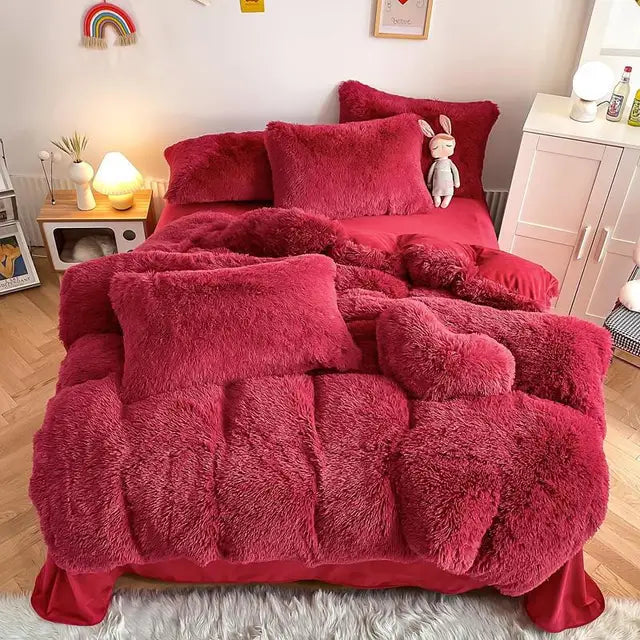 50% RABATT | SoftCloud - Bettbezug + 2Pcs Kissenbezüge Flauschige Bettwäsche Set [Letzter Tag Rabatt]