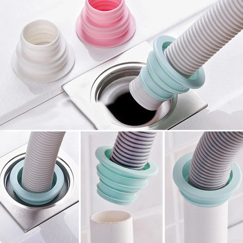 ClearSeal | Silikon-Dichtungsring | Geruchsblocker, Flexibel & Rückflussschutz | Für Abflüsse & Rohre
