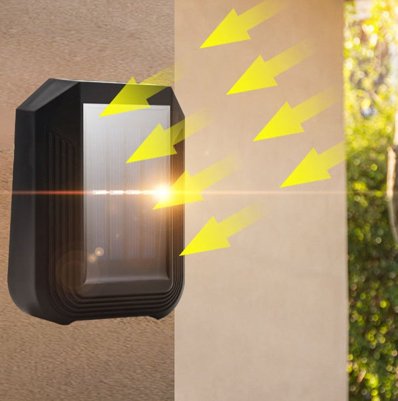 NovaLuce Außenwandleuchte | Sterneneffekt & LED | Solarbetrieben | IP65 Wetterfest | Smart Sensor