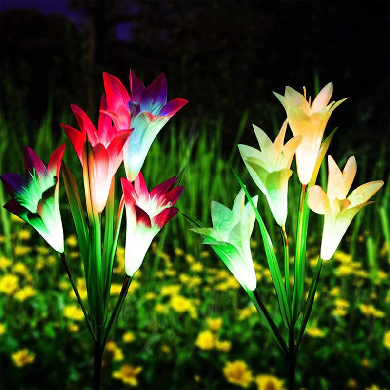 LumaGarden SolarLilies | Automatisches Licht | Florales Design | Solarbetrieben