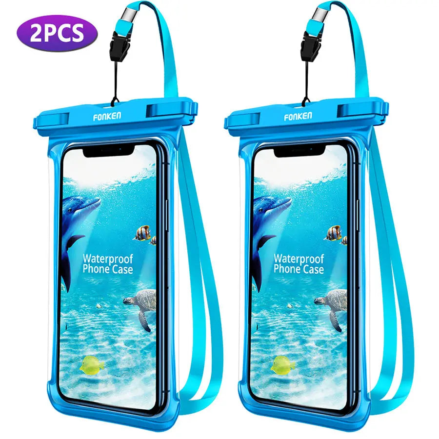 AquaSafe Handyhülle | 100 % Wasserdicht | Touchfähig & Staubdicht | Mit Trageband