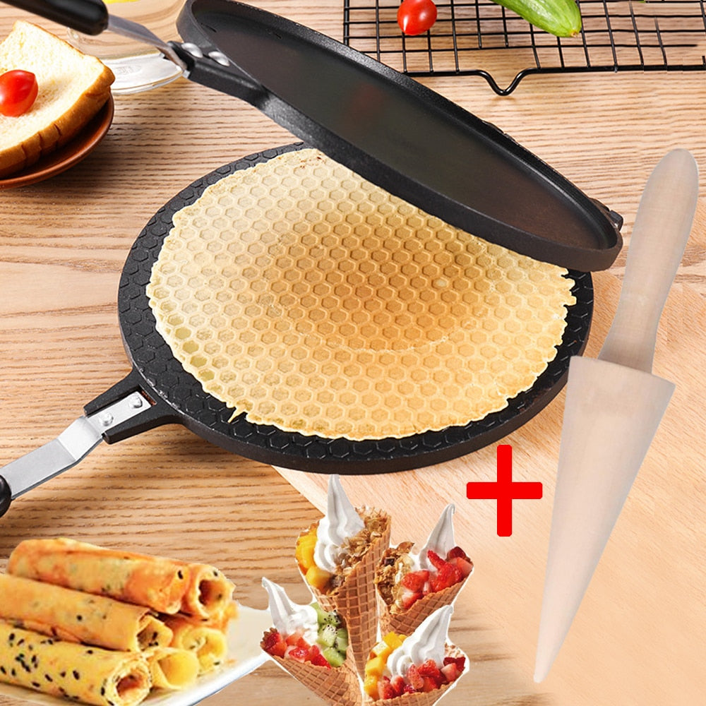 WaffleJoy Waffelpfanne | Vielseitige Pfanne für Waffeln, Crêpes & Omeletts | Ideal für Familie und besondere Anlässe
