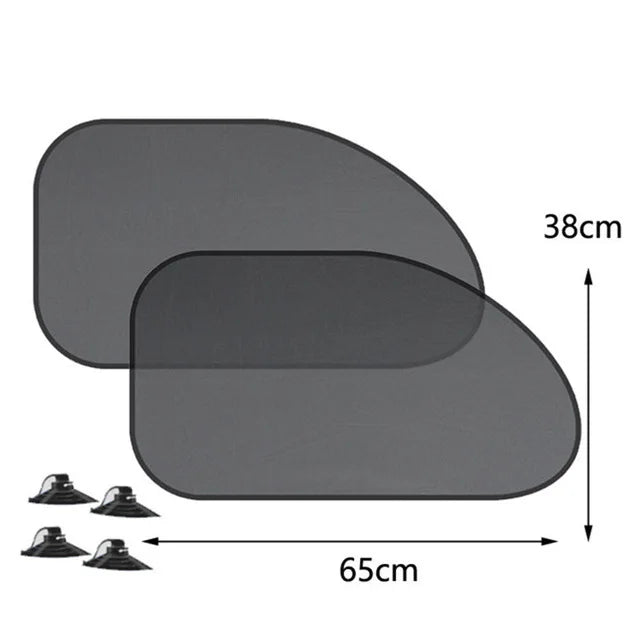 AutoShade UltraMesh Set | UV-Schutz & Hitzeblocker | Für Front- & Heckscheibe | Universell Passend