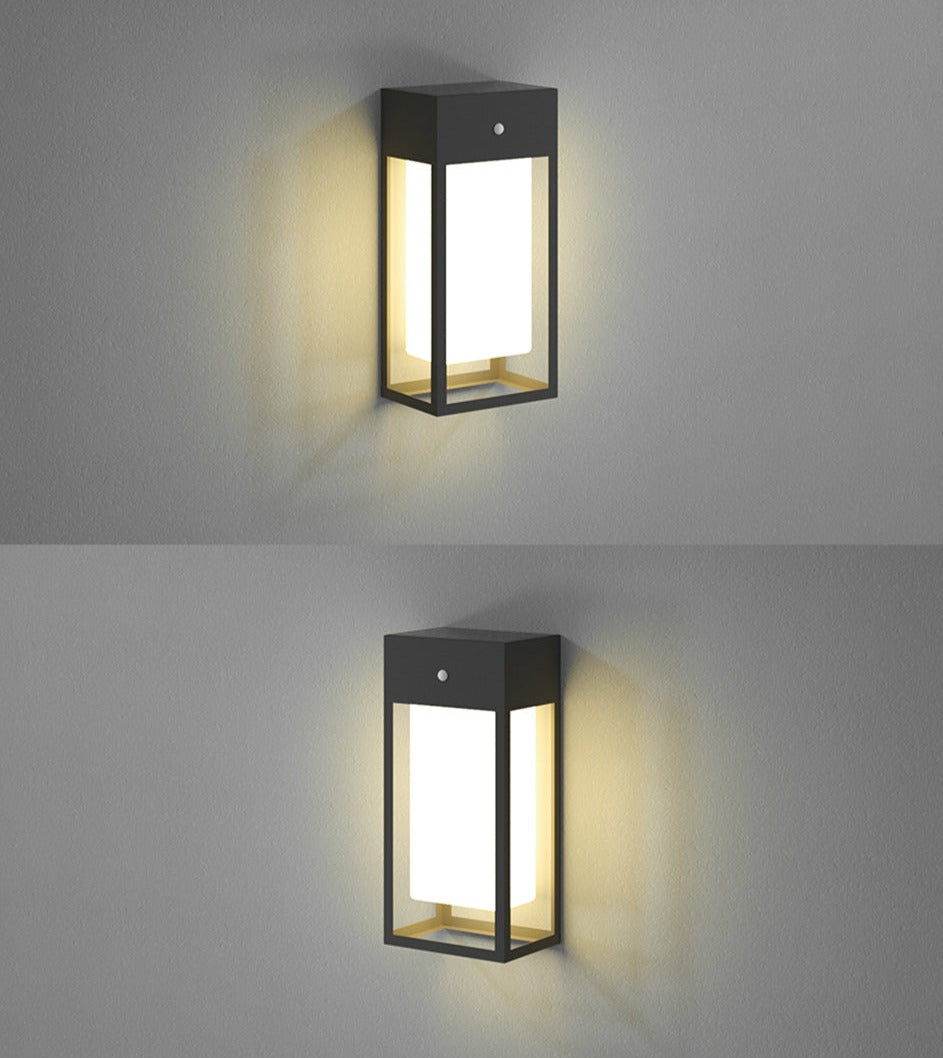 Solviora Solar Außenlampe | Edelstahl Wandleuchte Mit Sensor | IP65 Wetterfest | Warmweiß LED | Nachhaltige Gartenbeleuchtung