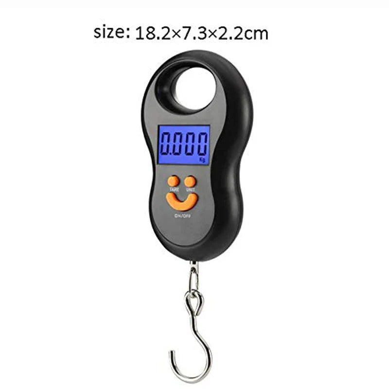 WeighMaster | Digitale Hängewaage | Präzise & Kompakt | Bis 50 kg | LCD-Display