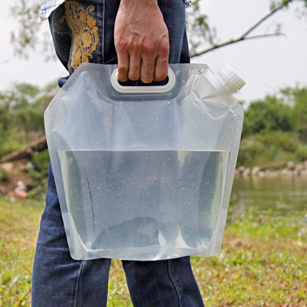 ClearHydroGo | Faltbare Wassertragetasche | 3 Größen & Tragegriff | Outdoor, Camping & Reisen
