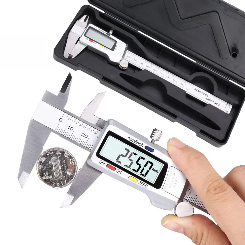 MeasurePro | Digital Schieblehre | Präzise Edelstahl LCD | Für Werkstatt Modellbau