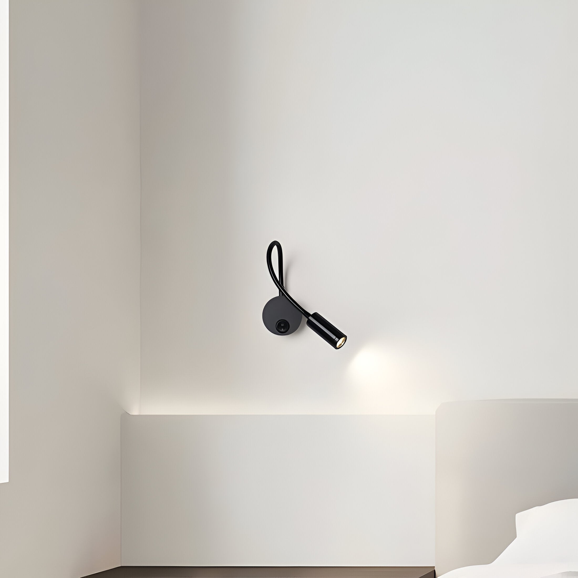 FlexiGlow™ – Stilvolle LED Nachttischlampe mit flexiblem Schwanenhals