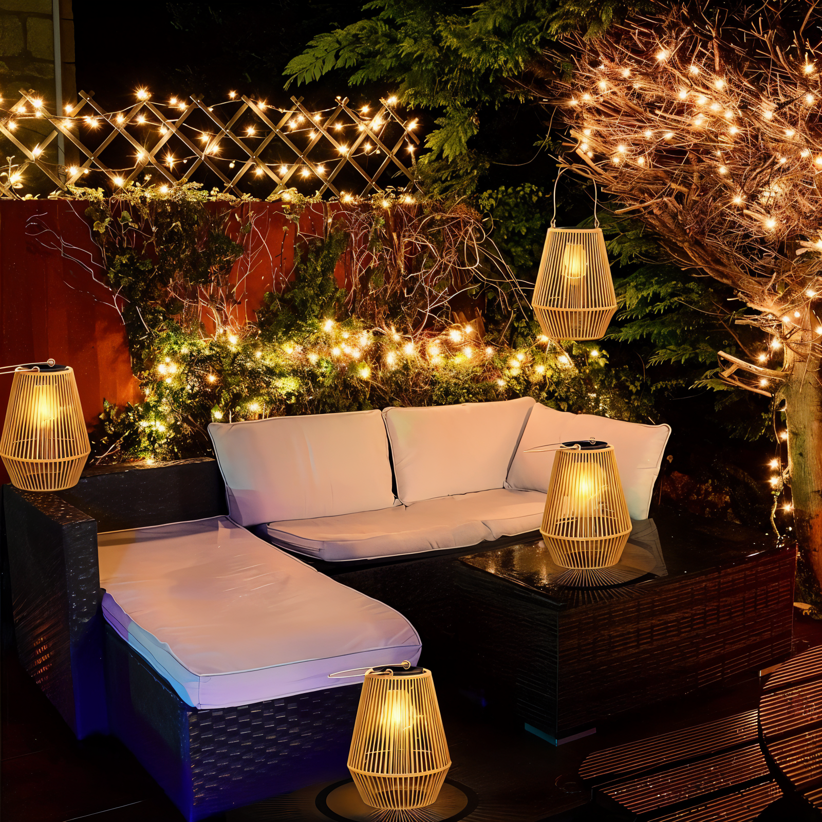 SolarGlow BambooLight | Handgefertigt | Solarbetrieben | Wetterfest