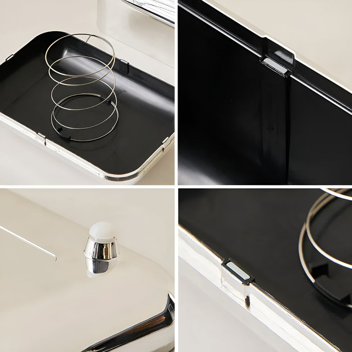 Glanzivo Taschentuchbox | Goldene Spiegeloptik | Elegant & Robust | Für Alle Boxen