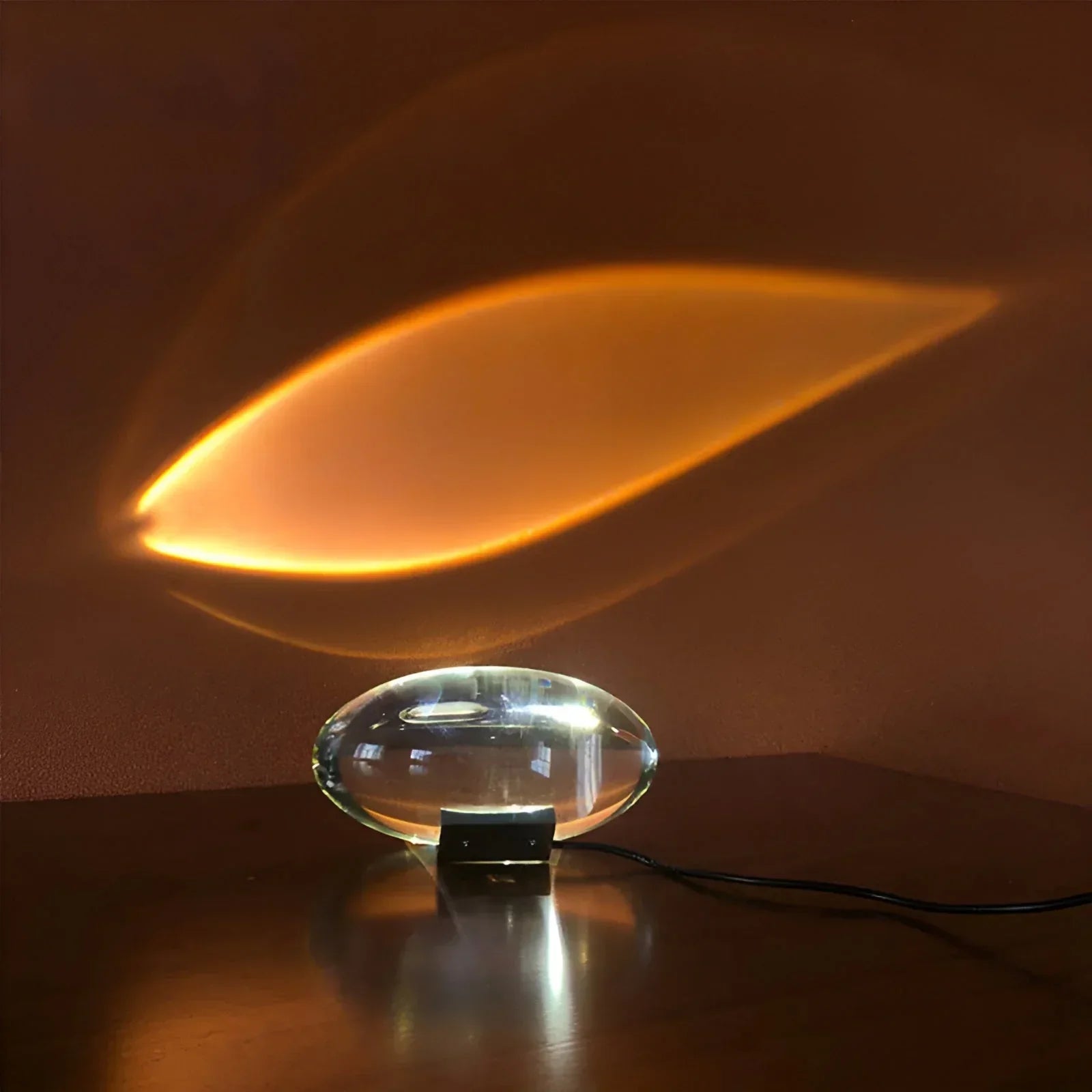 Auravue Projektionslampe | 360° Prisma-Effekt & LED | Kompakt & USB-betrieben | Für Schlafzimmer & Deko