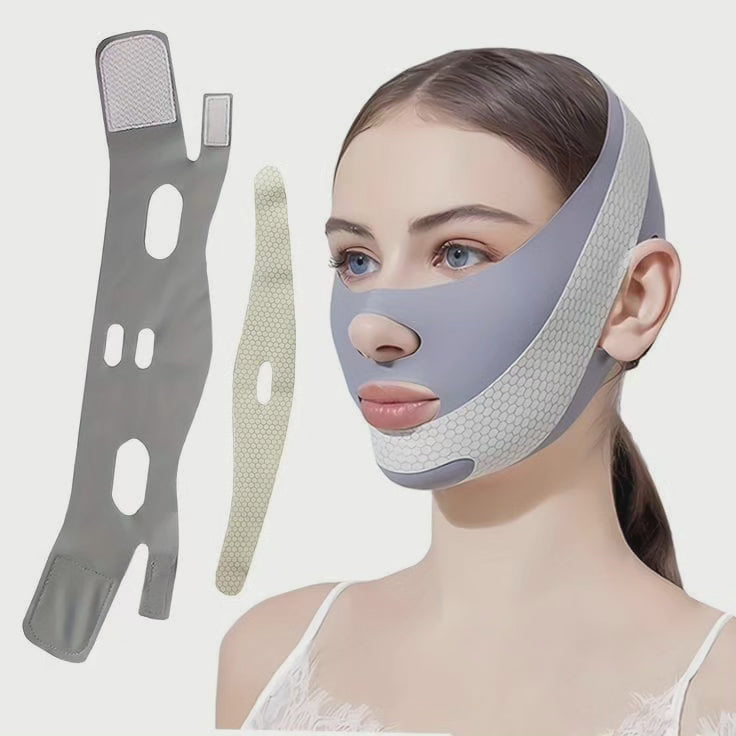 Liftara FaceLift | Straffungsmaske | Elastisch & Anpassbar | Für Kinn & Wangen | Wiederverwendbar