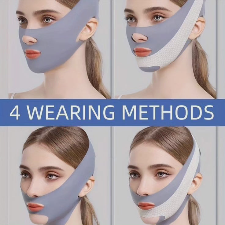 Liftara FaceLift | Straffungsmaske | Elastisch & Anpassbar | Für Kinn & Wangen | Wiederverwendbar