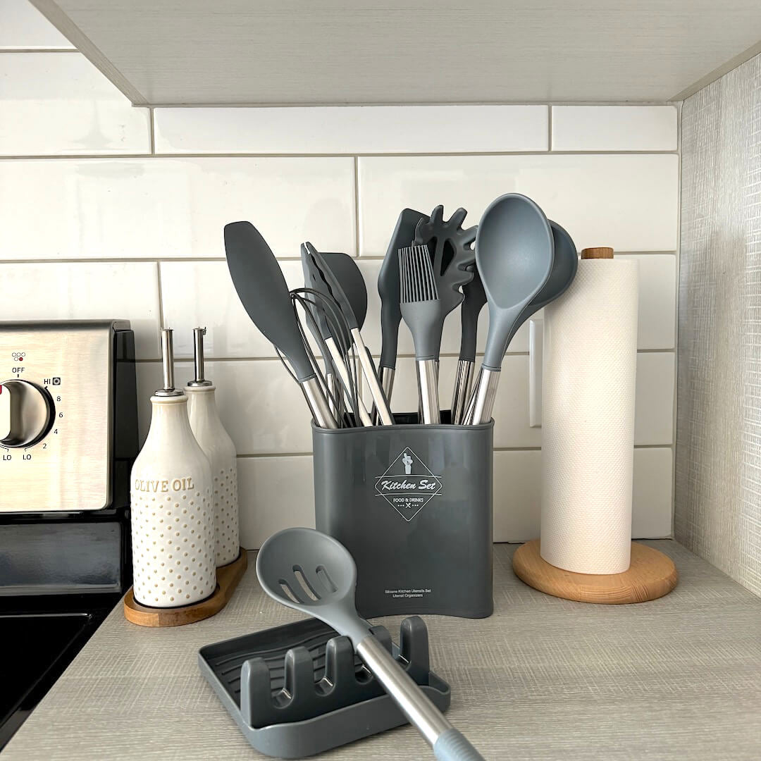 SilioChef 12 | Küchenutensilien Set | Silikon, Hitzebeständig & Ergonomisch | 12 Teile