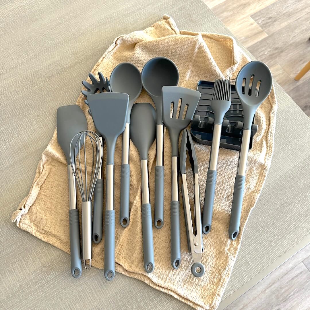 SilioChef 12 | Küchenutensilien Set | Silikon, Hitzebeständig & Ergonomisch | 12 Teile