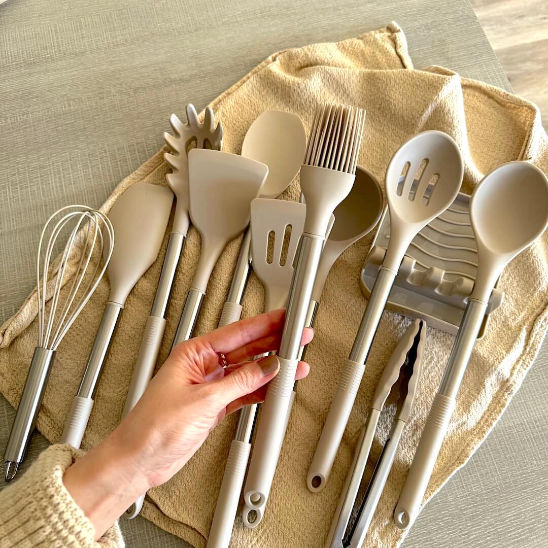 SilioChef 12 | Küchenutensilien Set | Silikon, Hitzebeständig & Ergonomisch | 12 Teile