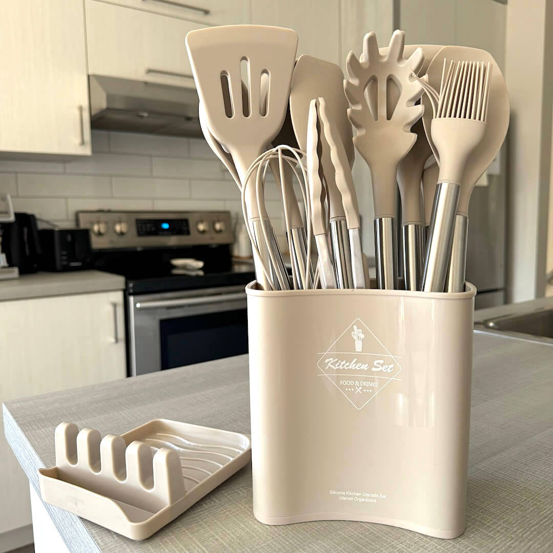 SilioChef 12 | Küchenutensilien Set | Silikon, Hitzebeständig & Ergonomisch | 12 Teile