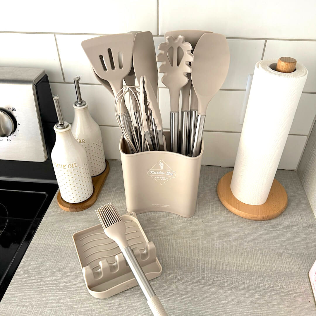 SilioChef 12 | Küchenutensilien Set | Silikon, Hitzebeständig & Ergonomisch | 12 Teile