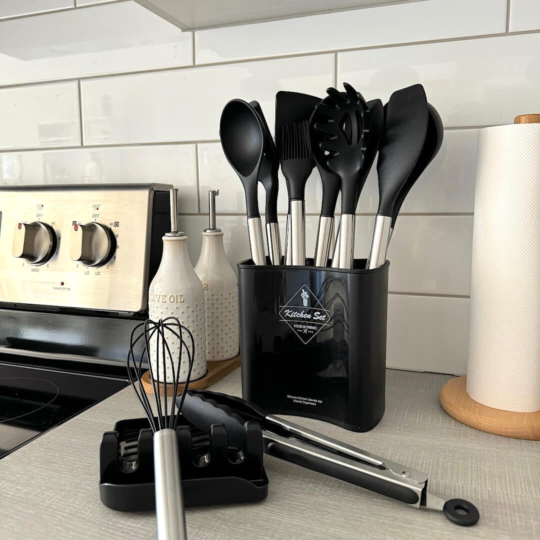 SilioChef 12 | Küchenutensilien Set | Silikon, Hitzebeständig & Ergonomisch | 12 Teile