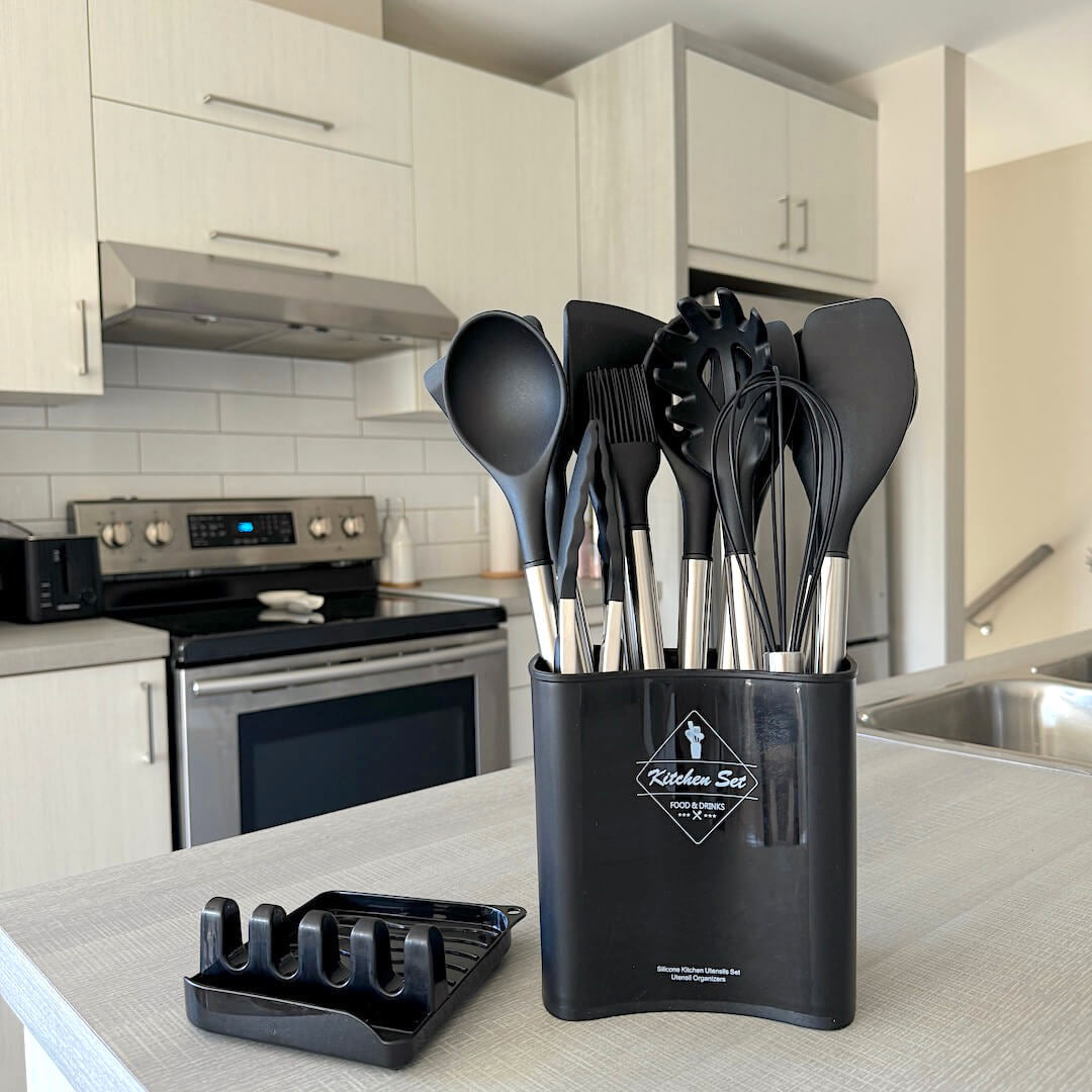 SilioChef 12 | Küchenutensilien Set | Silikon, Hitzebeständig & Ergonomisch | 12 Teile