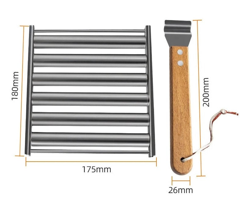50% RABATT | WurstRoller - Edelstahl-Grill-Würstchen-Rolle [Letzter Tag Rabatt]