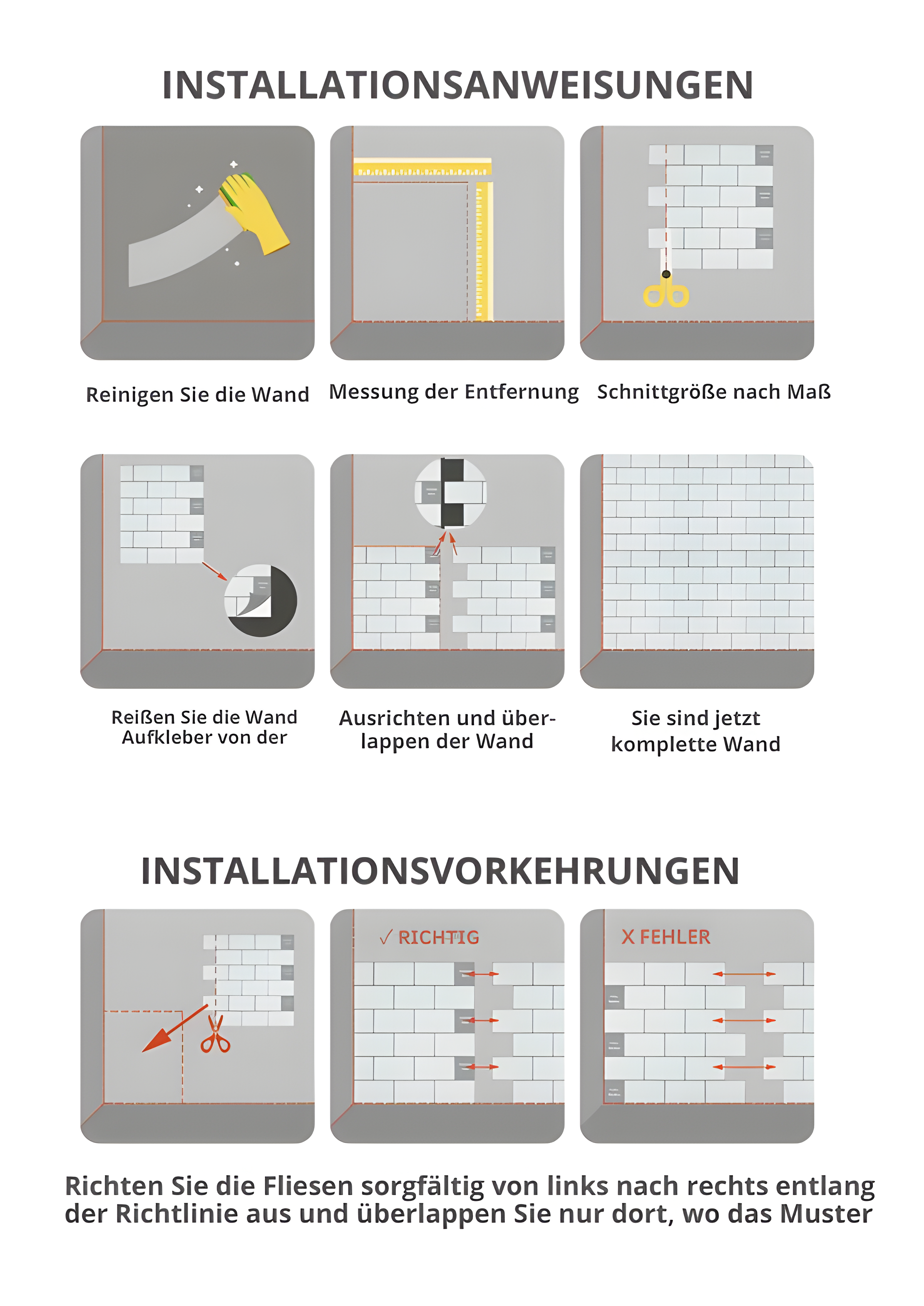 WallMagic 3D Tiles | Selbstklebende Wandfliesen | Modern & Feuchtigkeitsbeständig | Für Bad & Küche