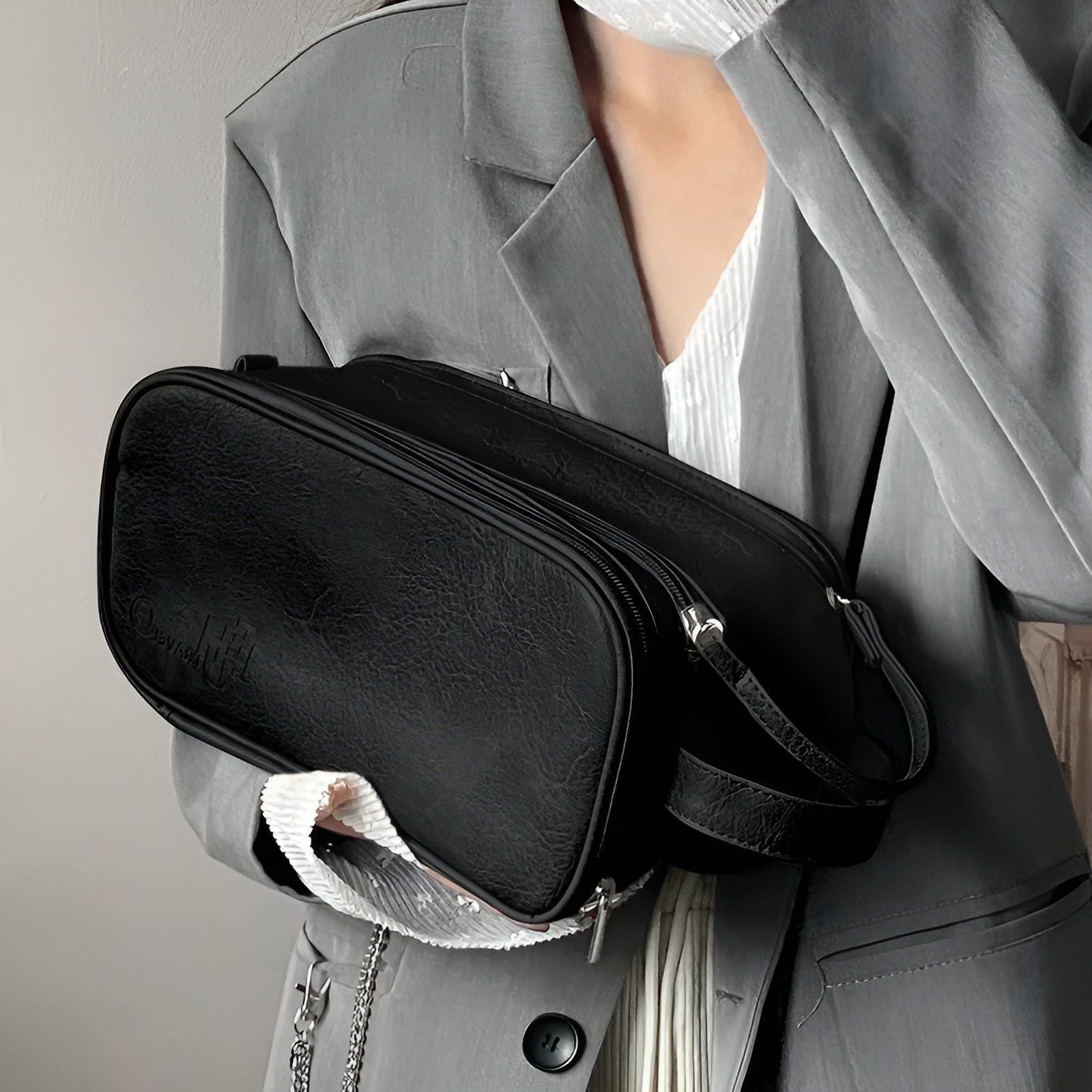 Glamora Kosmetiktasche | Eleganter Make-up Organizer | Wasserabweisendes Nylon | Ideal für Reisen