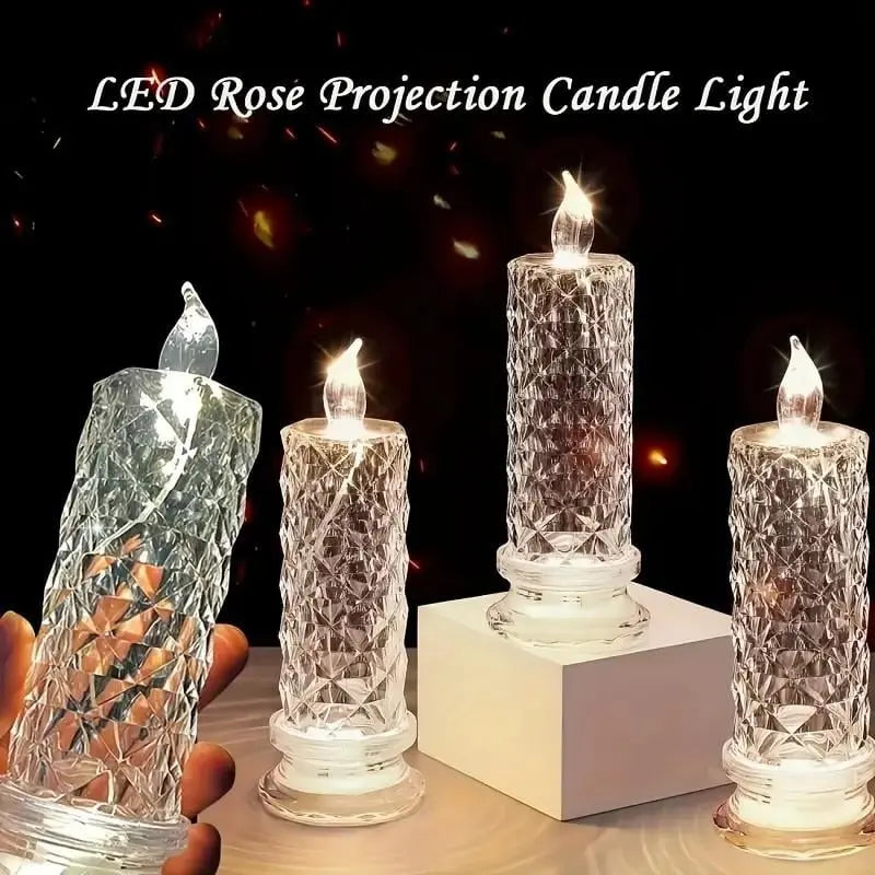 2+2 GRATIS | CrystalGlow – LED Kerzen mit funkelndem Kristall-Effekt!