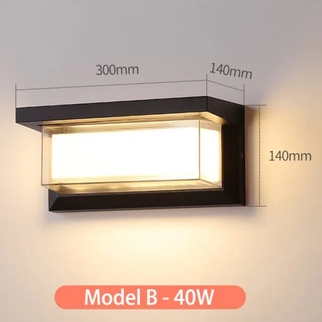 Solivara LED Wandleuchte | Wetterfest & Stromsparend | Modernes Design | Warmweiß