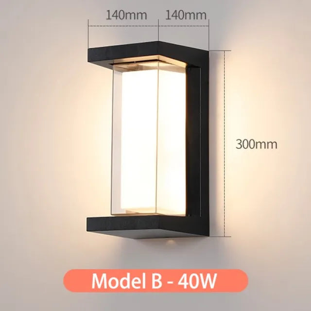 Solivara LED Wandleuchte | Wetterfest & Stromsparend | Modernes Design | Warmweiß