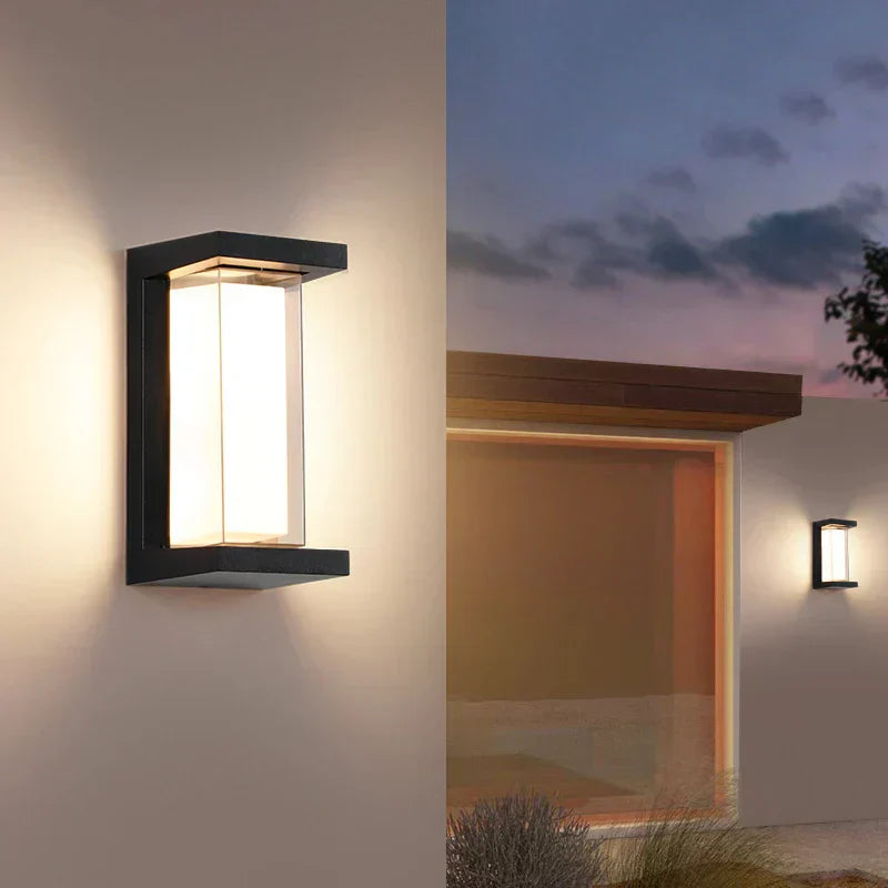 Solivara LED Wandleuchte | Wetterfest & Stromsparend | Modernes Design | Warmweiß