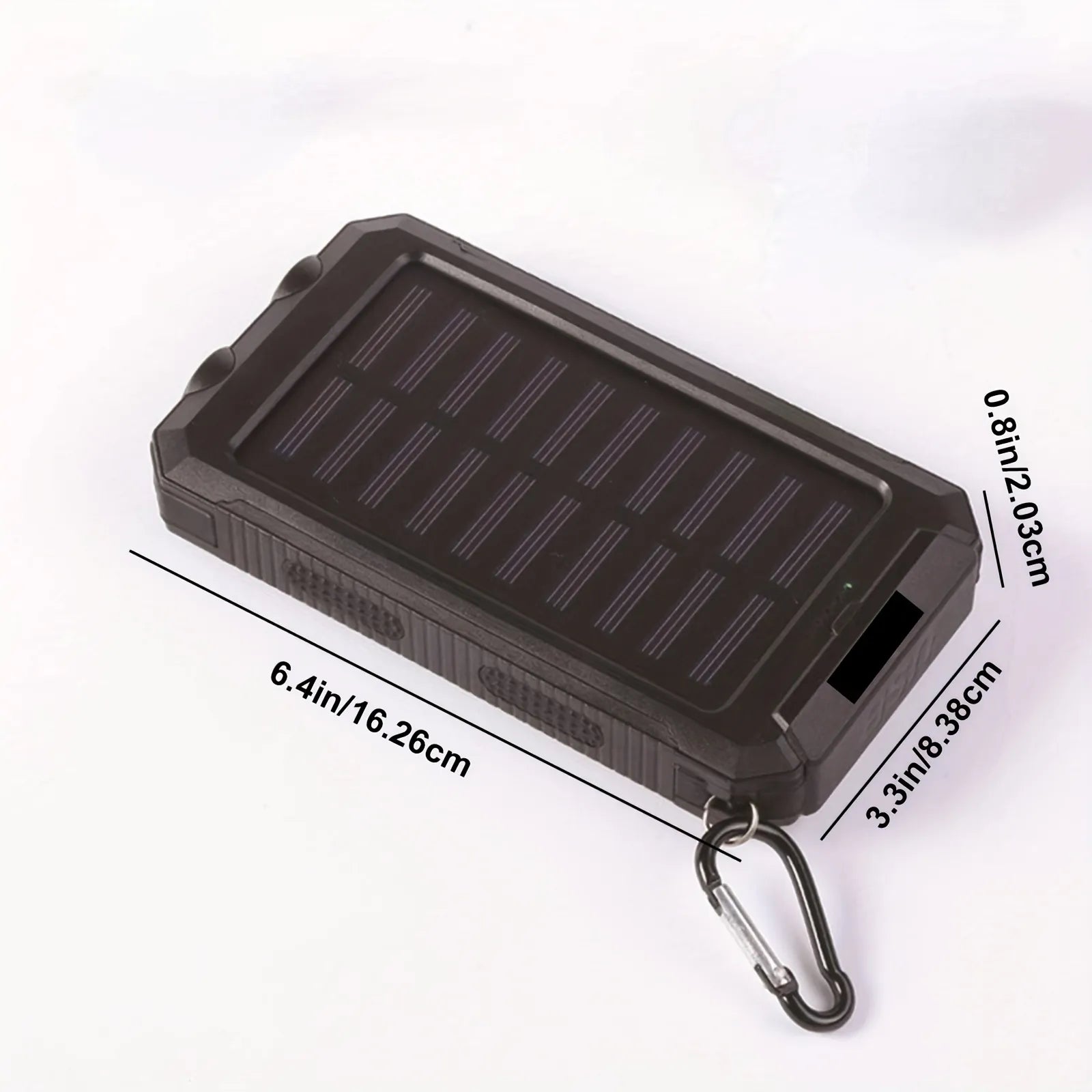 Sunvoltis | Solar-Powerbank mit LED-Licht | 20.000 mAh & robustes Design | Outdoor, Camping & Notfall