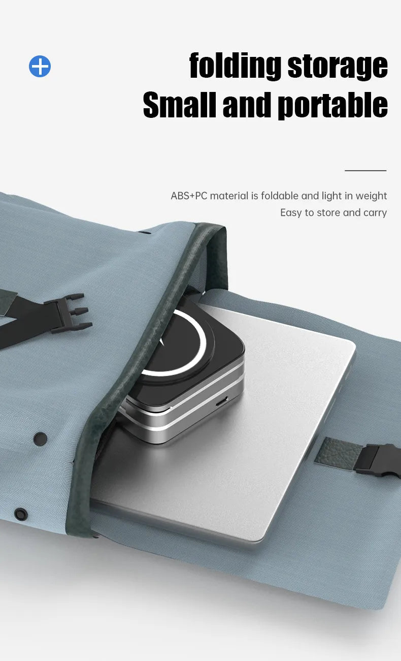 Voltura Charge | 3-in-1 Kabelloses Ladepad | Faltbar & Magnetisch | Für Smartphone, Uhr & Earbuds