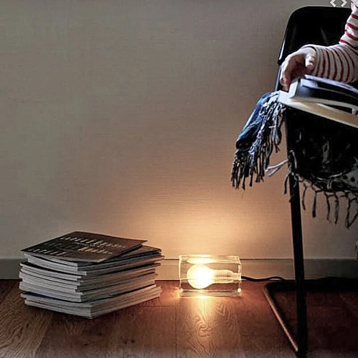 Lumiére Cube Lampe | Glasdesign | Blendfrei & Modern | LED Tischlicht