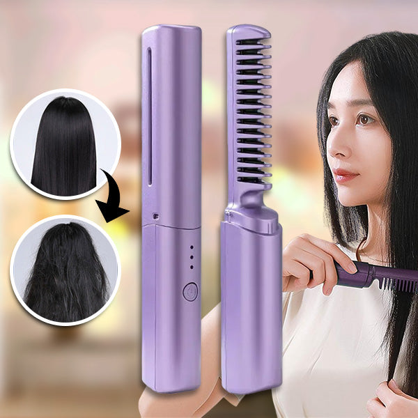 SmoothStyle™ – Tragbarer Haarglätter-Kamm