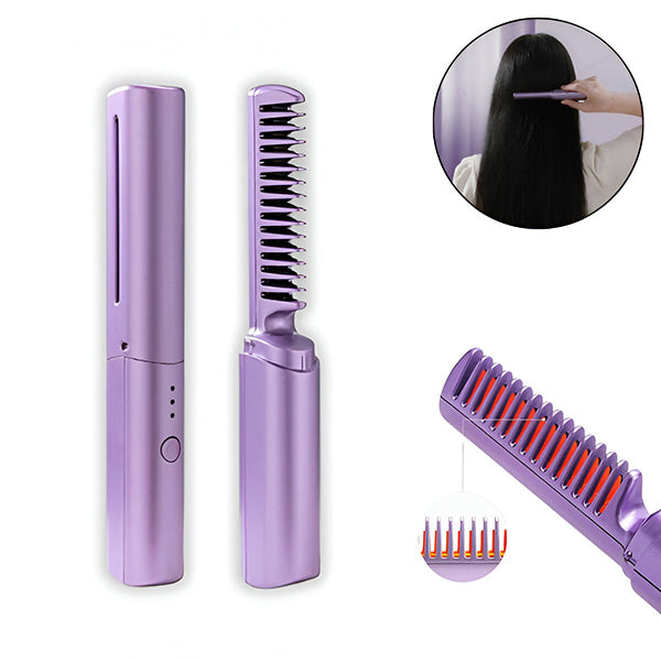 SmoothStyle™ – Tragbarer Haarglätter-Kamm