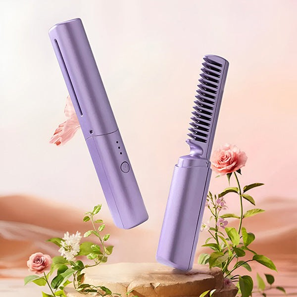 SmoothStyle™ – Tragbarer Haarglätter-Kamm