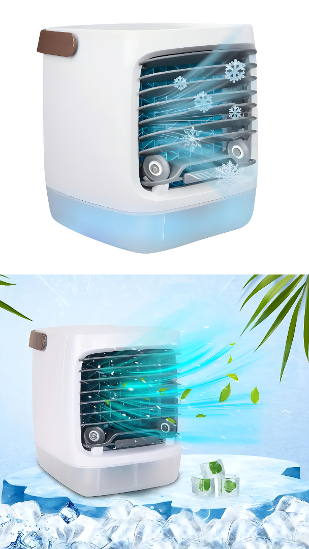 Nordablis IceBreeze | Mobiler Mini Luftkühler | PolarWave-Kühlung | USB & Akku | Für Zuhause & Unterwegs