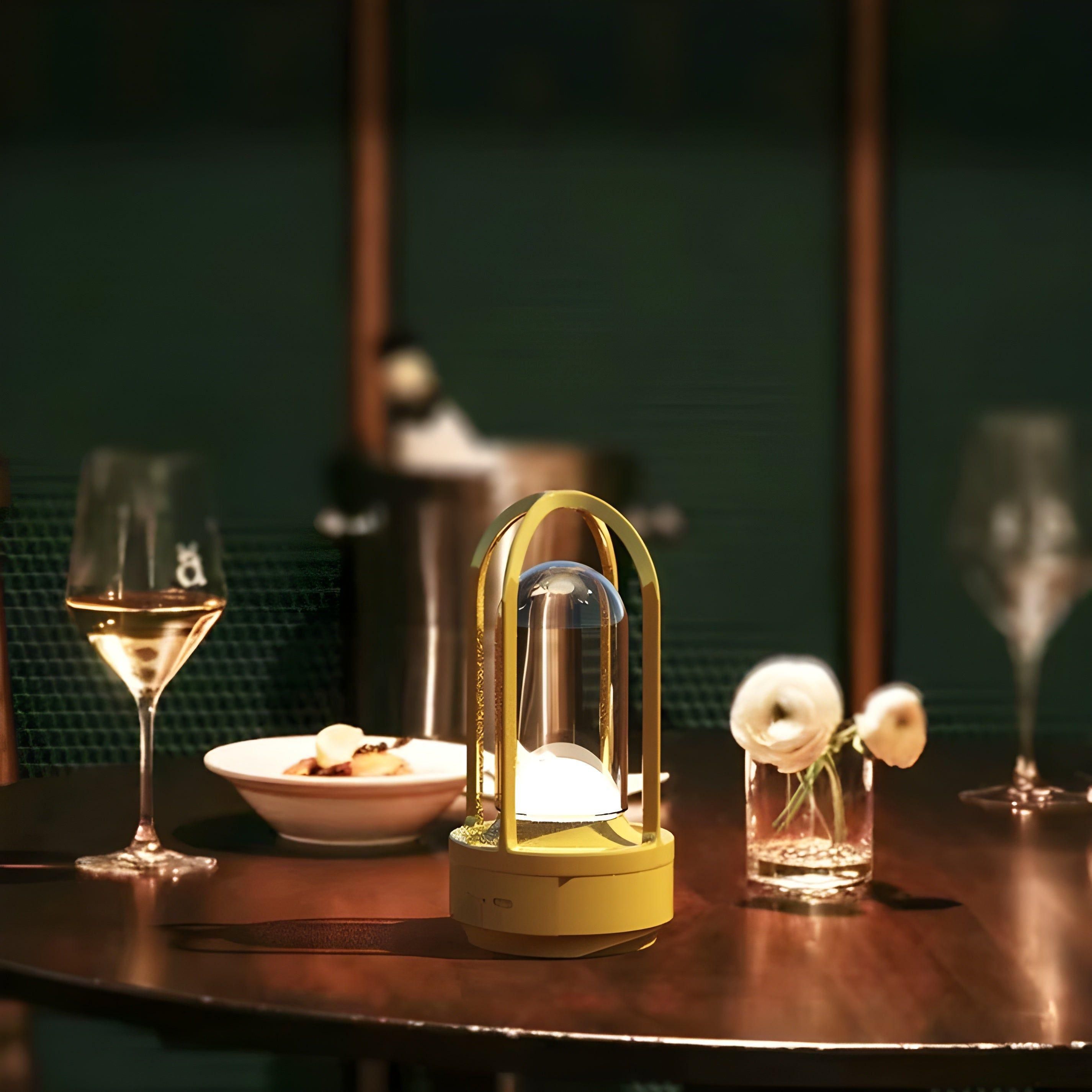 Aurelo TableGlow | Kabellose Designlampe | Touch-Dimmer & LED | Für Wohnzimmer & Schlafzimmer | Stilvoll & flexibel