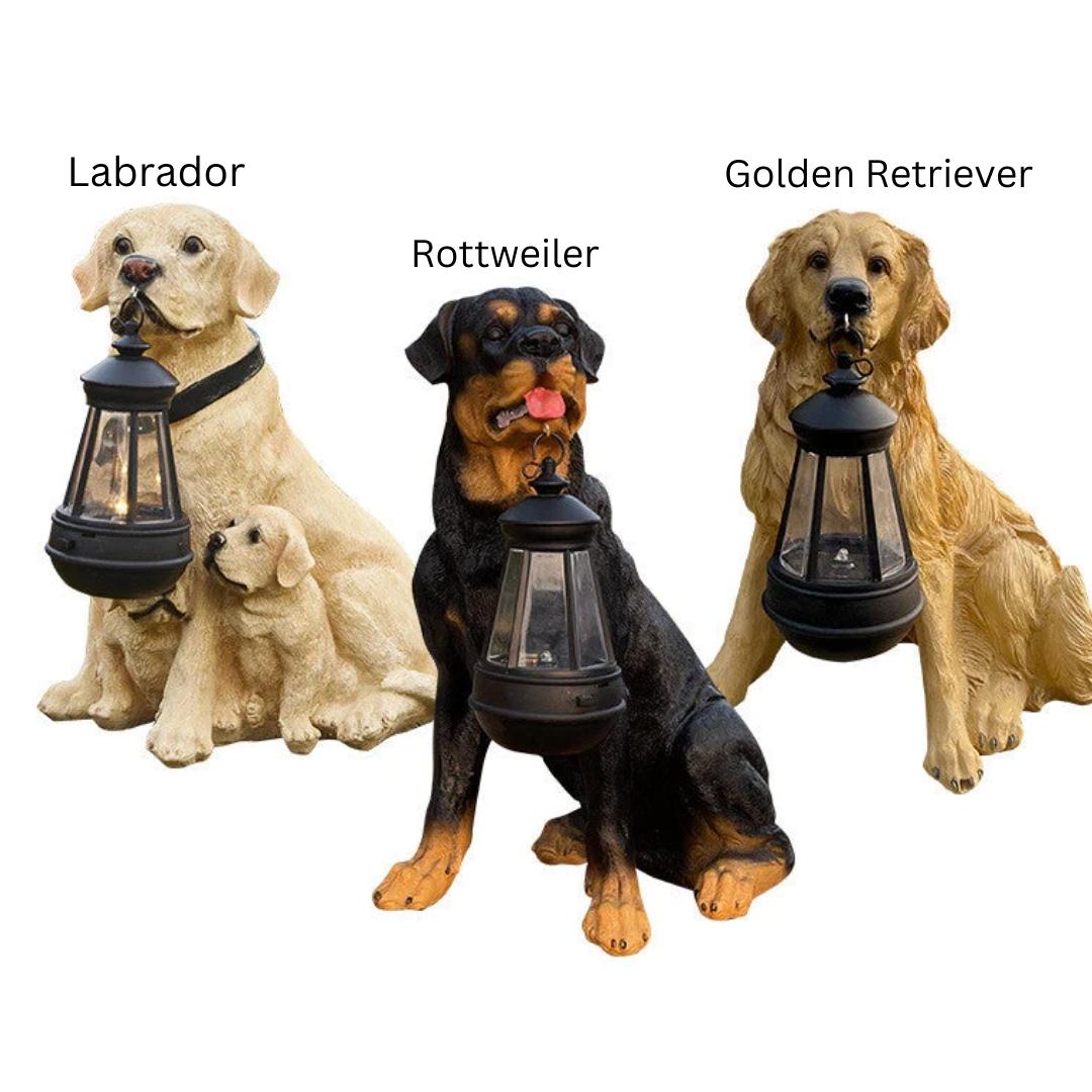 LumiPaw Solar Gartenleuchte | Hundeform | Wetterfest | Für Terrasse & Balkon