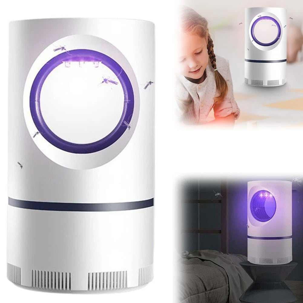 Bugentix SilentTrap | UV Mückenlampe mit Ventilator | Flüsterleise & Chemiefrei | Für Schlafzimmer & Innenräume | USB-Betrieb