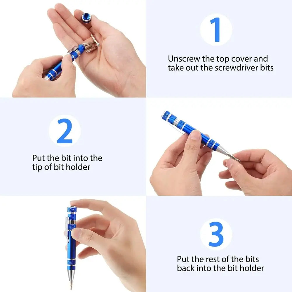 PocketFix – Dein 8-in-1 Schraubenzieher für jede Situation!