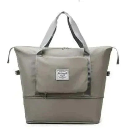 Packavia Faltbare Reisetasche | Wasserabweisend & Kompakt | Mit Trolley-Gurt & Nassfach | Oxford-Stoff