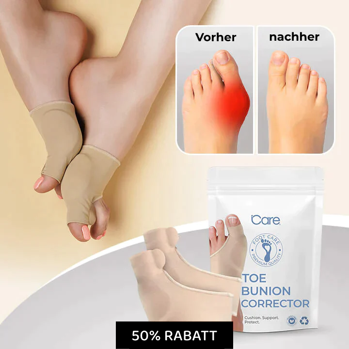 Footalis FlexAlign | Zehenspreizer für Hallux Valgus | Hautfreundlich & Diskret | Für Tag & Nacht